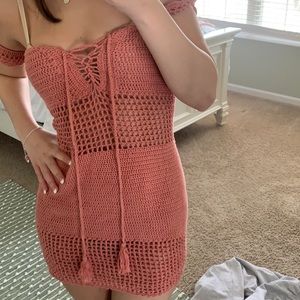 crochet charlottle russe bikini coverup